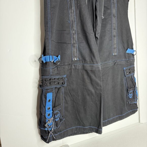 Tripp NYC Y2K Wide Leg Baggy Bondage Pants 2X Convertible Skater Punk Rave Goth - Picture 5 of 16
